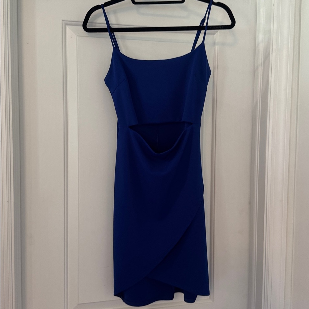 Lulu's Royal Blue Cutout Dress